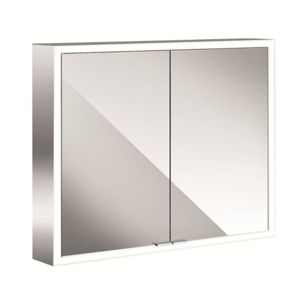 EMCO Lichtspiegelschrank prime 800 mm Aufputzmodell mit Lichtpaket Rückwand verspiegelt 949706062