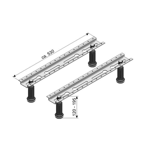 Mabo Sanitec Wannenfuß WF 101 355 für Acrylwannen bis 180 x 80 cm