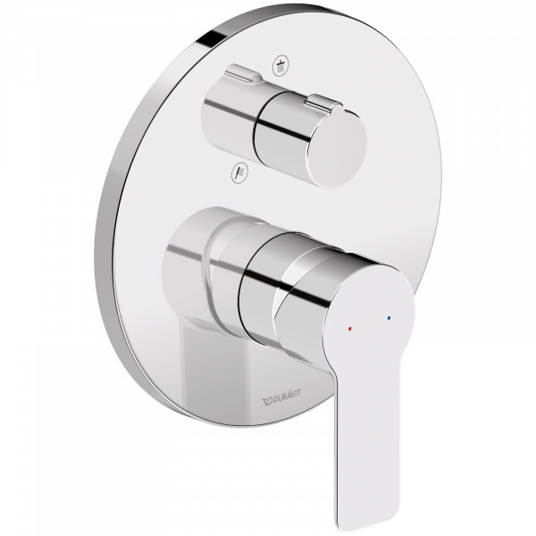 Duravit D-Code Einhebel-Brausemischer mit Umstellventil chrom DC4210012010