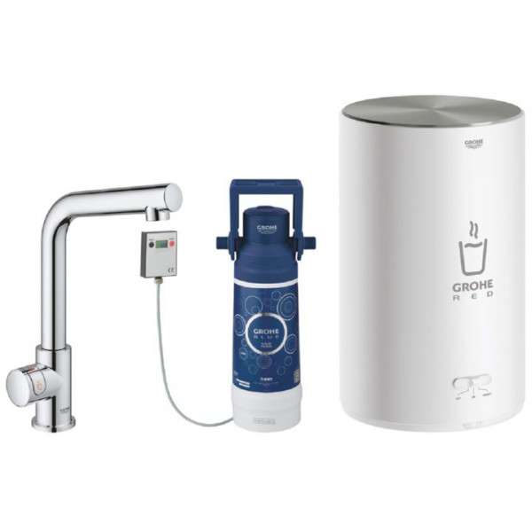 Grohe Red Duo Starter Kit 30339001 Mono-Spültischarmatur Chrom inkl. Boiler Größe M