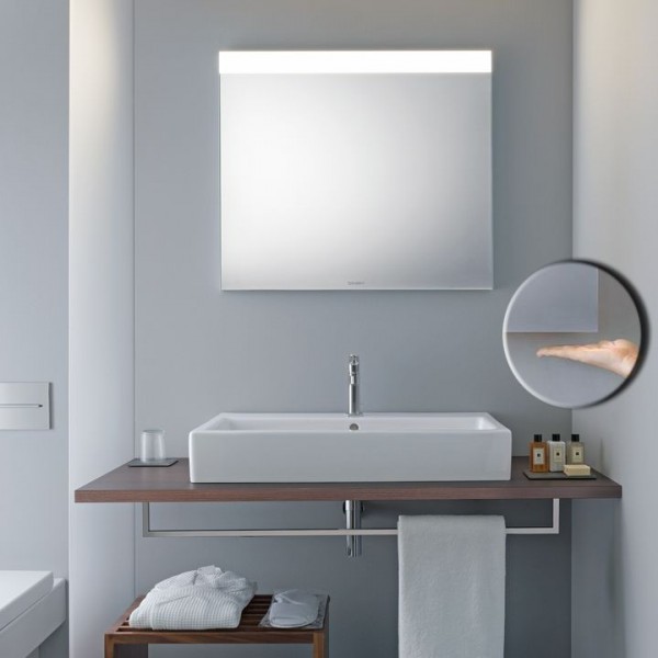 Duravit "Better" Spiegel mit LED-Beleuchtung oben 80x70 cm LM784600000 Sensorschalter