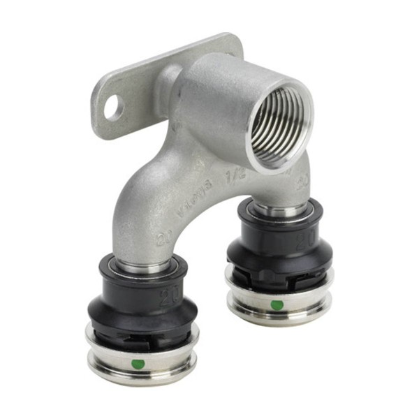 Viega Raxinox Doppelwandscheibe 20x20x1/2" IG nichtrostend 723286 mit SC-Contur DVGW Pressfitting