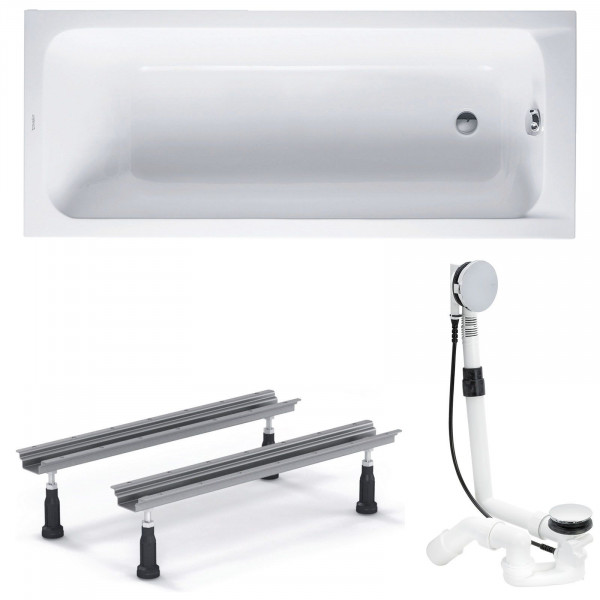 Duravit D-Code Acryl Badewanne 170x70x42 cm inkl. Wannenfuß + Ablauf Multiplex