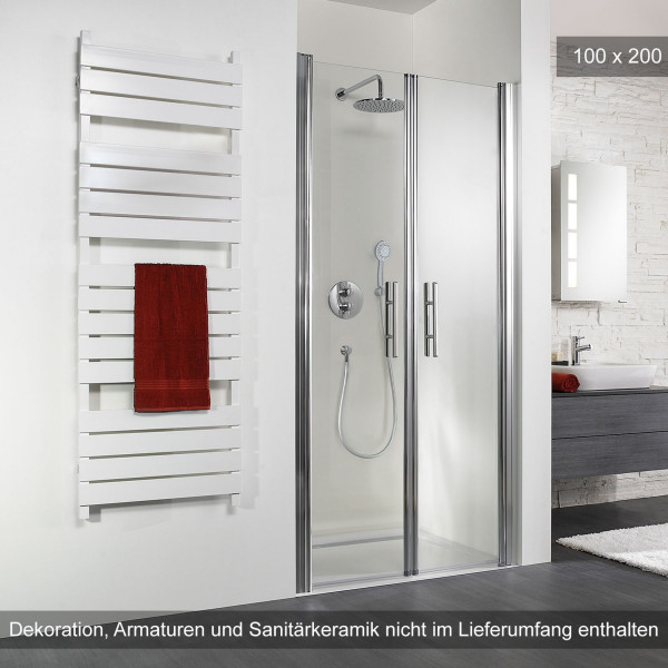 HSK Exklusiv Pendeltür für Nische 100x200 cm