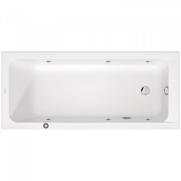 Duravit D-Code Whirlwanne 700x1600 mm aus Acryl 760669000JP1000 inkl. Jet Project