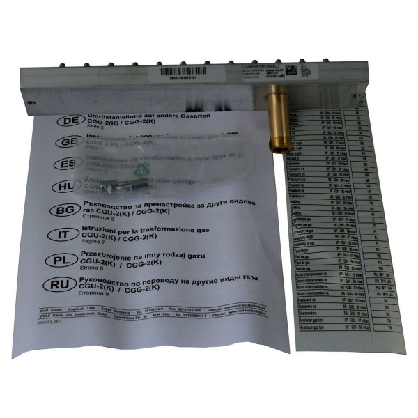 Wolf Umrüstsatz Erdgas E/LL - Flüssiggas für CGU-2(K)-24 2800724