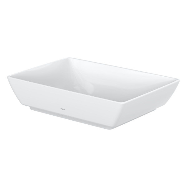 TOTO Aufsatzwaschtisch WU Aufsatzbecken 550 x 380 mm L1735E eckig mit CeFiONtect