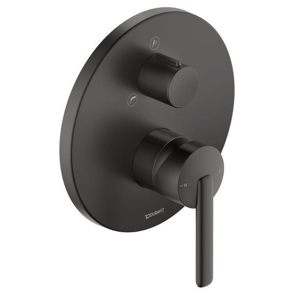Duravit Balcoon Einhebel-Wannenmischer Unterputz Schwarz Matt BA5210012046