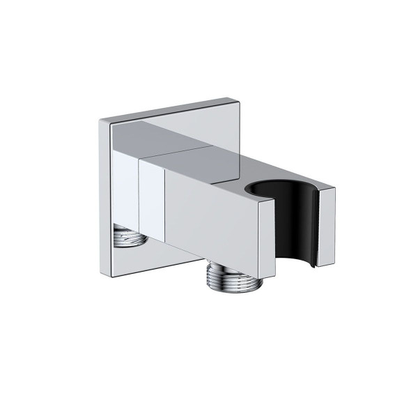 Avenarius Brause-Wandhalter 9006978010 chrom eckig mit integriertem Brauseanschluss