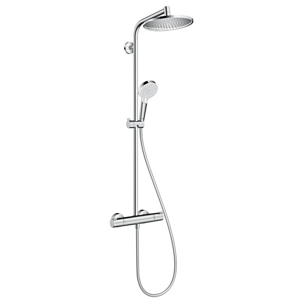 Hansgrohe Crometta S 240 Showerpipe mit Ecostat Thermostat und Handbrause 27267000