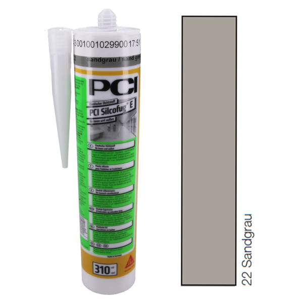 PCI Silcofug E 1x310 ml 2700/4 Silikon sandgrau Nr.22