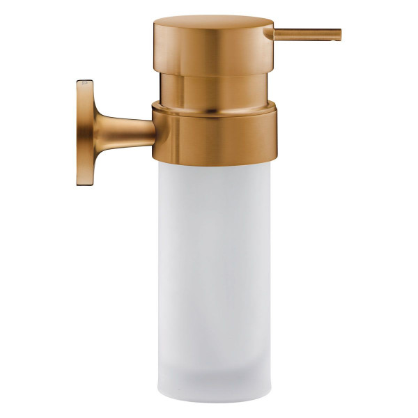 Duravit Seifenspender Starck T bronze gebürstet 0099350400 inkl. Glas weiss matt