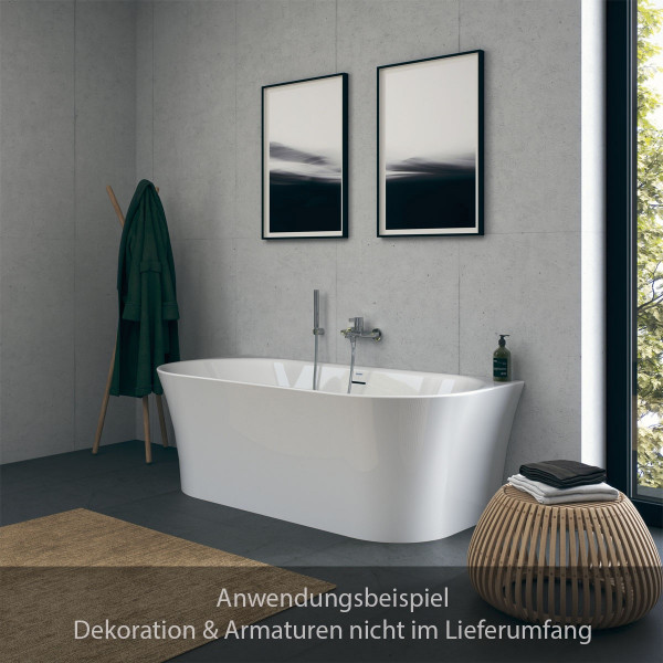 Duravit DuraSenja Badewanne Vorwandversion Oval 150x75 cm Weiß 700578000000000