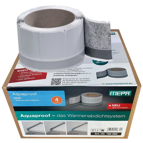 Mepa Aquaproof Abdichtband für Dusch- u. Badewannen 180060