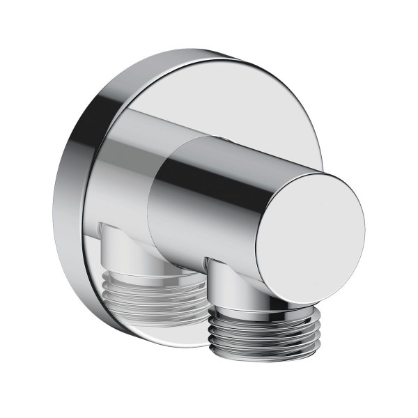 Duravit Wandanschlussbogen Chrom mit runder Rosette UV0630008010