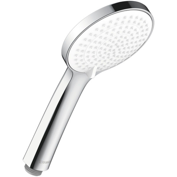 Duravit Handbrause 3jet MinusFlow wassersparend Chrom mit weißer Strahlscheibe UV0652015010
