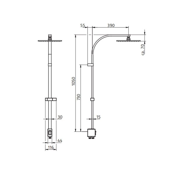 HSK Duschsystem AquaSwitch RS 500 universal 1001740