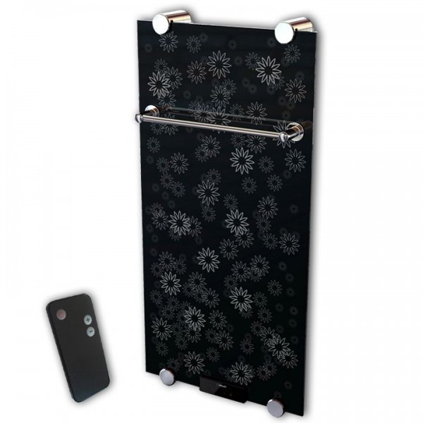 Glasheizkörper/Designheizkörper Fiore 1000x500x11 mm 500 Watt inkl. Fernbedienung