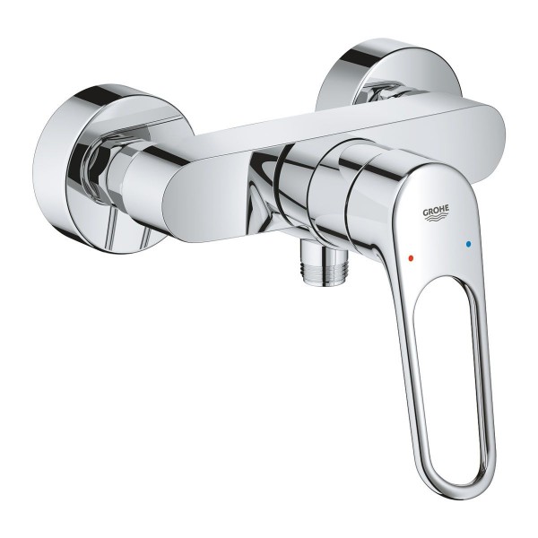 Grohe Eurosmart Einhand Brausenarmatur Wandmontage 25242003 mit offenem Hebel Chrom