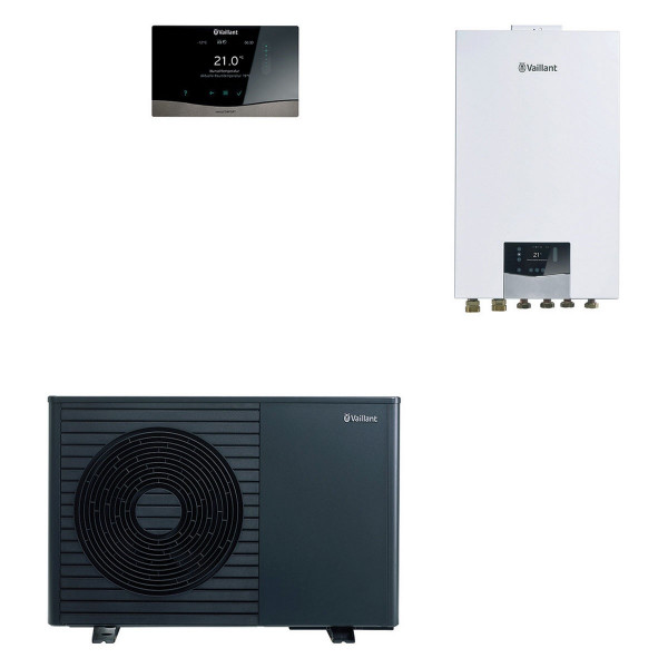 Vaillant Luft-Wasser Wärmepumpen Paket 4.3111 (8000045512) aroTHERM plus 35/8.1 mit Hydraulikstation 97/7 und Heizungsregler sensoCOMFORT