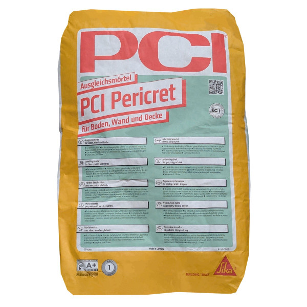 PCI Pericret 25kg Sack 3680/8 Ausgleichsmörtel für Boden, Wand und Decke