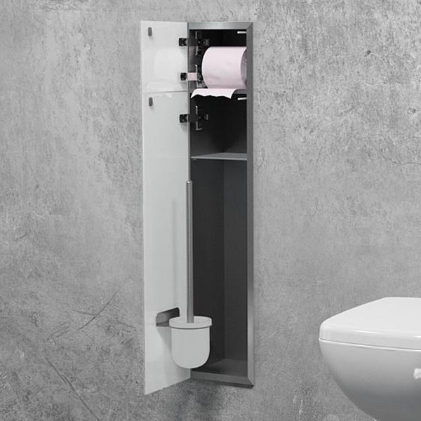 WC-Modul 9398679 Unterputz 180x825 mm Weiß u. Grau links  