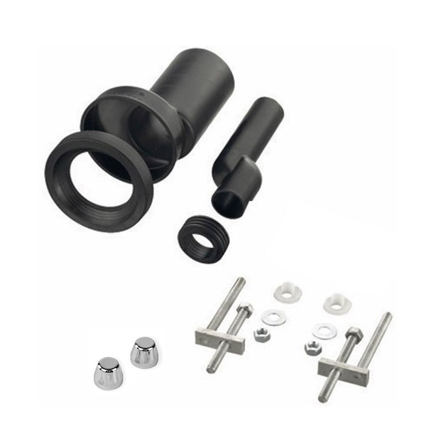 Wand-WC Anschlussgarnitur DN110/110 Etagen Anschluß Set Ablaufgarnitur Excenter etagiert 180 mm