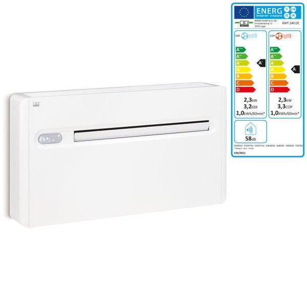 Remko KWT 240 DC Klima Mono Klimaanlage 2,35 kW Wandtruhe Raumklimagerät 1609240