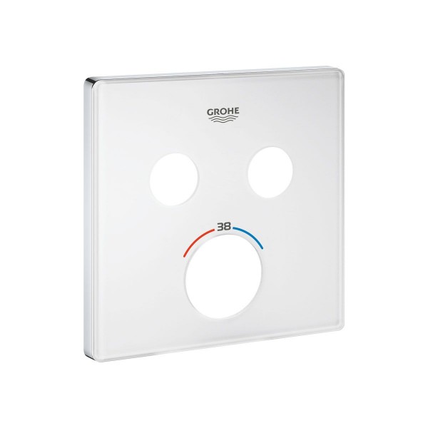 Grohe Rosette eckig 49040LS0 moon white für SmartControl Thermostat