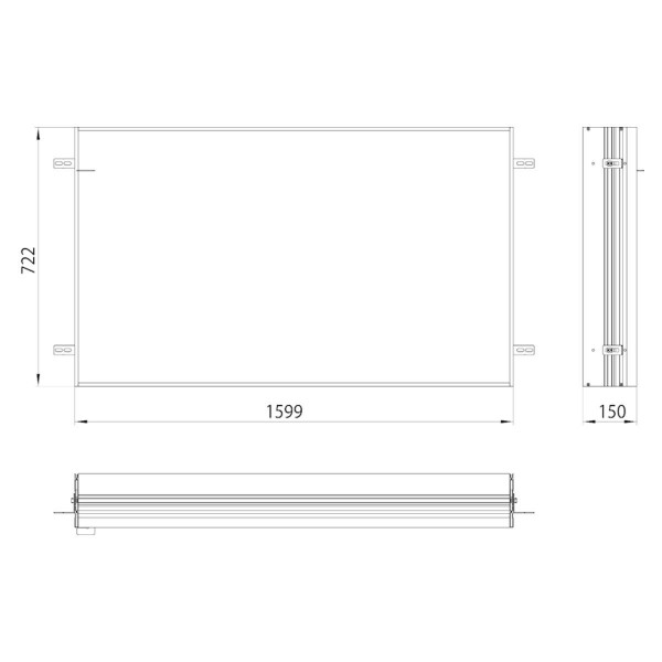 Emco Unterputz Einbaurahmen 949700015 für Lichtspiegelschrank Prime 2