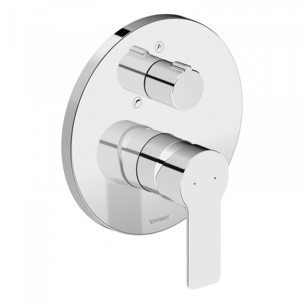 Duravit D-Code Einhebel-Wannenmischer mit Sicherungskombination chrom DC5210018010