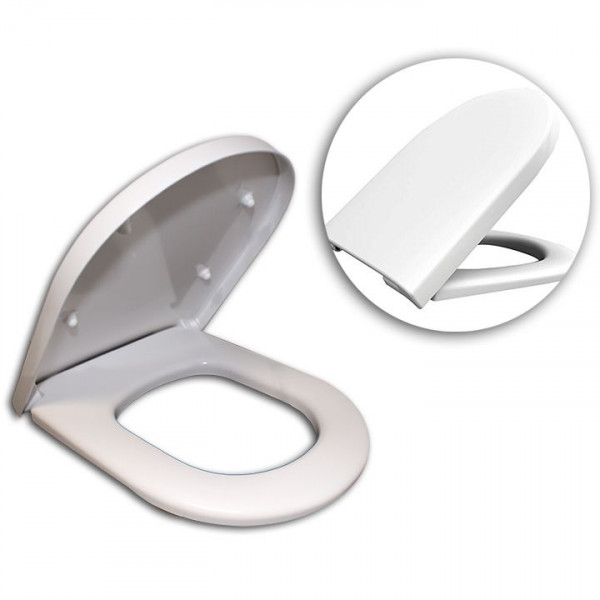 Haro WC-Sitz Tube SoftClose 527901, Take-Off-Scharnier C8502G, Weiss