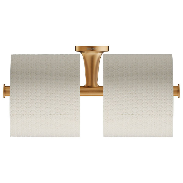 Duravit Doppelpapierrollenhalter Starck T bronze gebürstet 0099380400