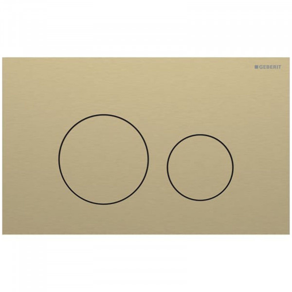 Geberit Sigma 40 Betätigungsplatte 2-Mengen-Spülung Messing Rund 115628QF1