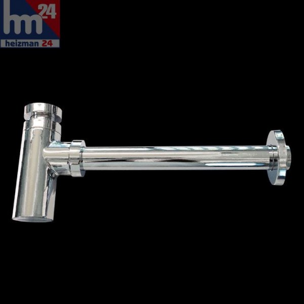Design Siphon Sifon aus Messing rostfrei verchromt für Waschtisch
