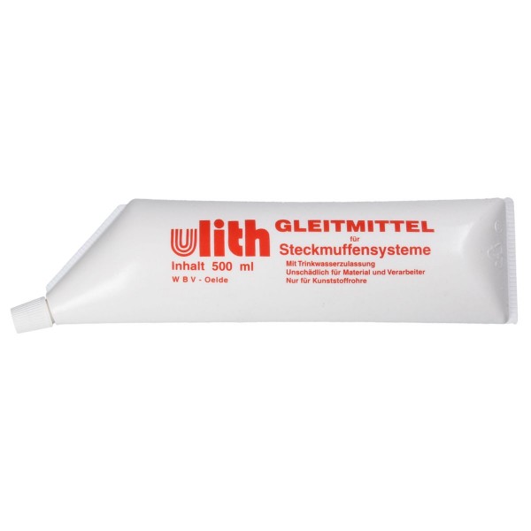 (6,40€/l) Ulith Gleitmittel 500 ml Tube Montagepaste für Steckmuffensysteme 251052