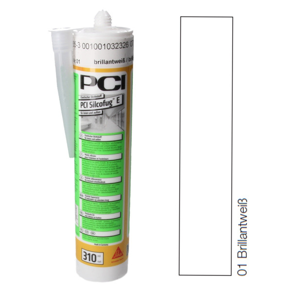 PCI Silcofug E 1x310 ml 2981/7 Silikon brillantweiß Nr.01