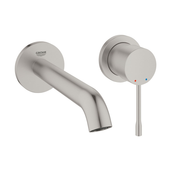 Grohe Essence 2-Loch-Waschtischbatterie supersteel 29193DC1