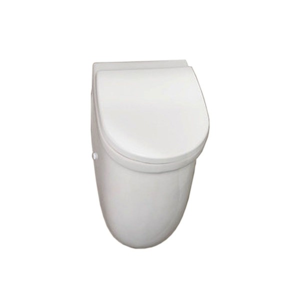 Vitra Mona Urinal-E mit Deckel weiß Zulauf von hinten Urinalbecken mit Deckel