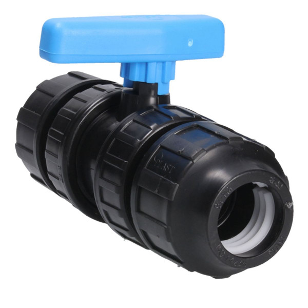 GEBO PVC-Kupplung mit Kugelventil 32x32 mm mit Schnellverschluss 141025CN Absperrventil Absperrhahn