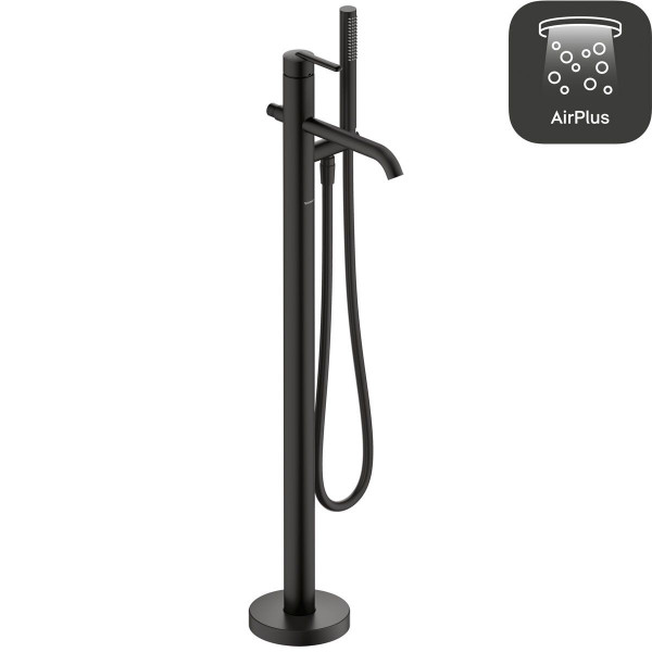 Duravit Balcoon Einhebel-Wannenmischer bodenstehend Schwarz Matt BA5250000046