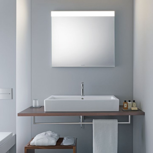 Duravit "Good" Spiegel mit LED-Beleuchtung oben 80x70 cm LM783600000 Wandschaltung
