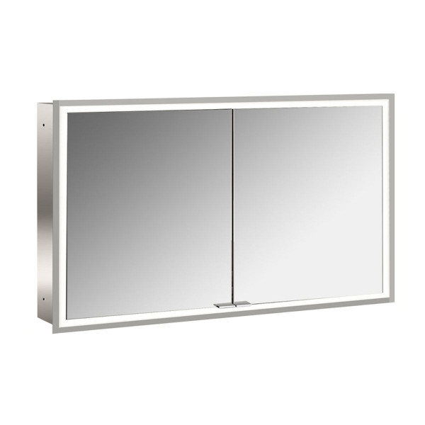 EMCO Lichtspiegelschrank prime 1200 mm Unterputzmodell mit Lichtpaket Rückwand weiß 949706194