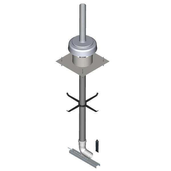 Viessmann 7502697 Basis Paket Schacht starr DN 60 mit Schachtabdeckung aus Metall