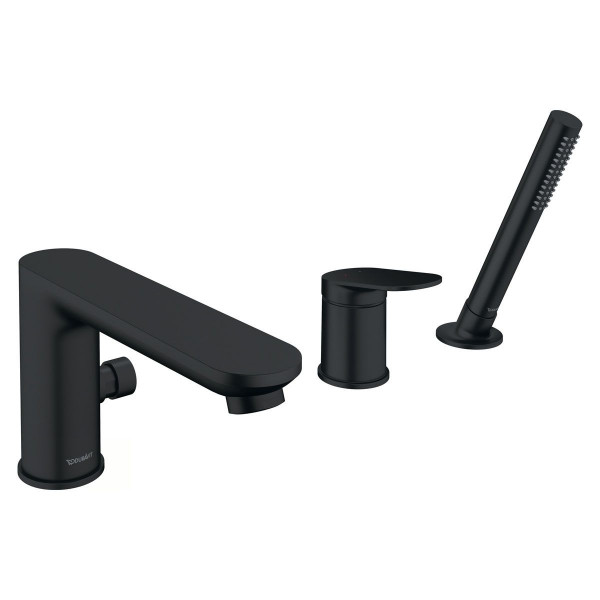 Duravit Wave 3-Loch Wannenrandarmatur Schwarz Matt WA5260000046