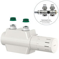 Simplex VH Vario Design Ventilhahnblock Ein- u. Zweirohr mit Bypass F12165 Weiß Eck- u. Durchgang Simplex VH Vario Design Ventilhahnblock Ein- u. Zweirohr mit Bypass F12165 Weiß Eck- u. Durchgang