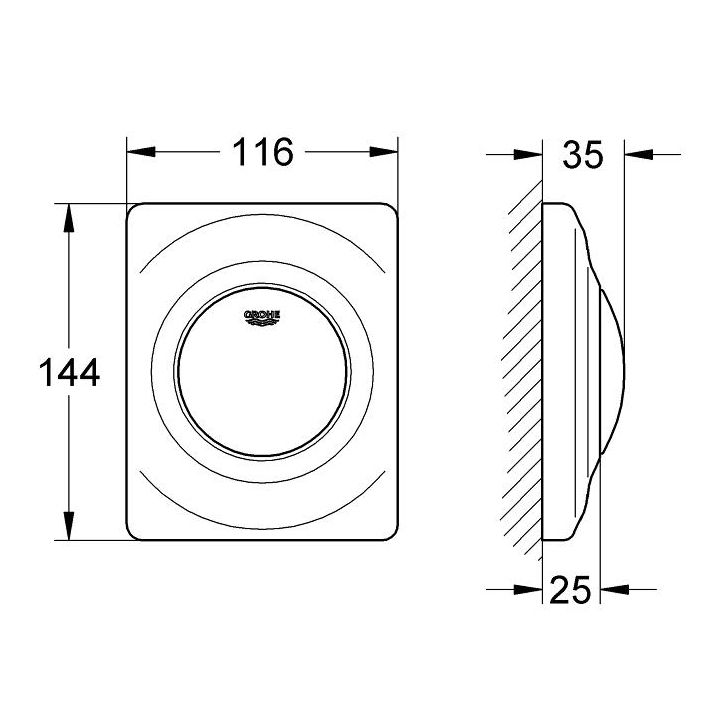Grohe Urinalset Rapid SL Vorwandelement Rapido U 38786001 inkl