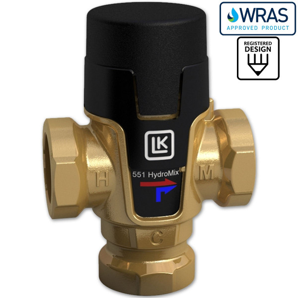 LK 551 HydroMix thermisches Mischventil IG 3/4" 35-65 °C mit Verbrühschutz 181486