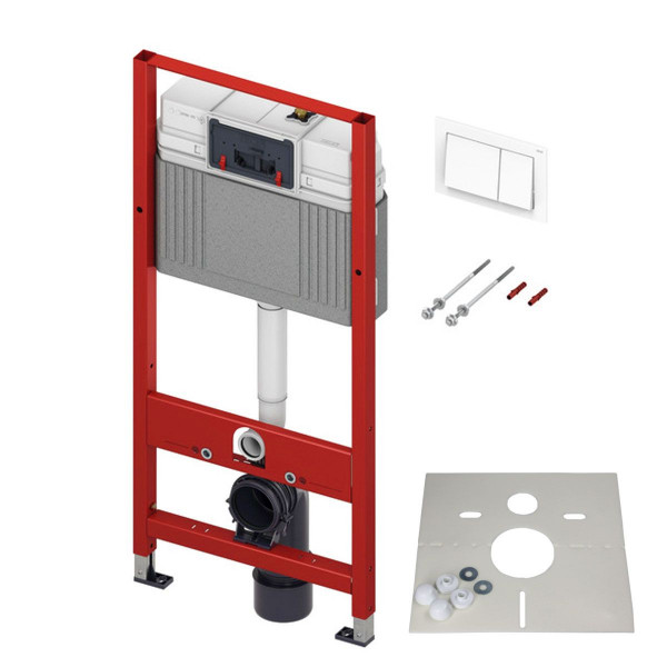 TECEbase WC-Set Vorwandelement mit Betätigungsplatte 9400400 & Schallschutz