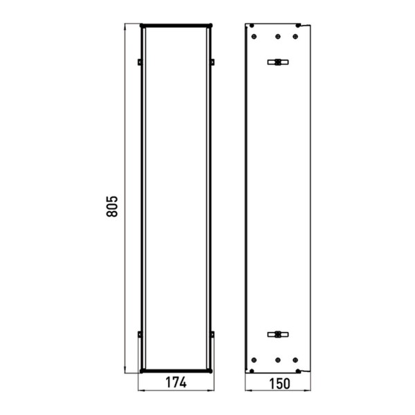 EMCO Asis Module 2.0 Einbaurahmen für WC Modul Unterputzmodul 975000051